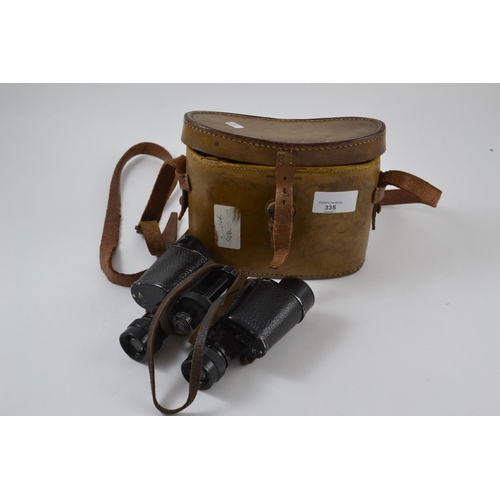 335 - Cased Pair of French WWI Binoculars