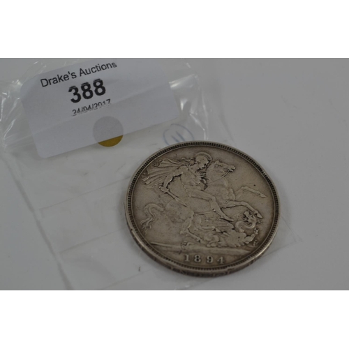 388 - 1894 Silver Crown