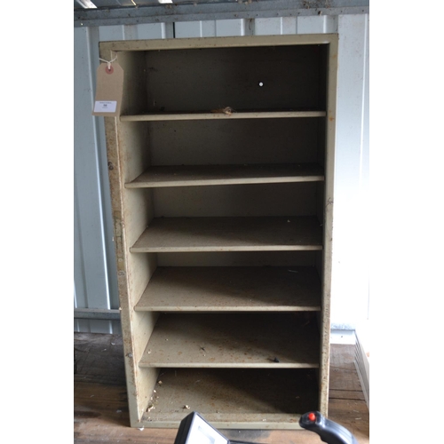 56 - Small metal shelving unit