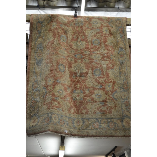 292 - Pastel autumnal coloured rug 6ft x 3ft