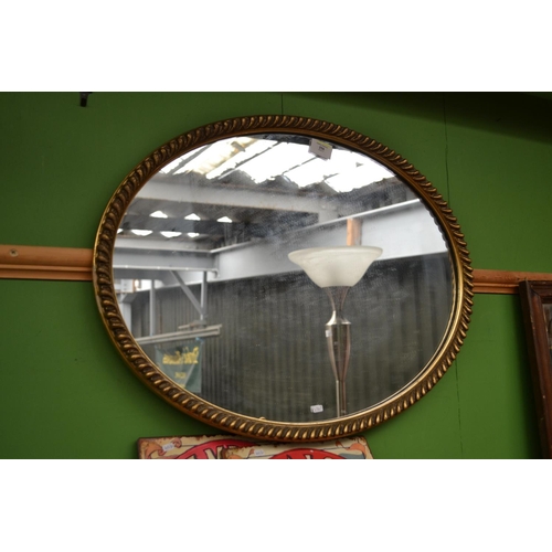 256 - Oval gilt mirror