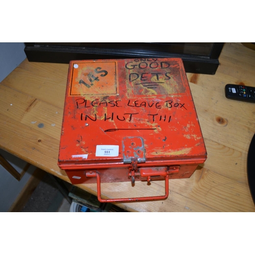 551 - Vintage British Rail metal box