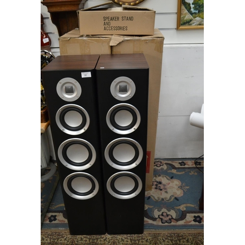 563 - Pair of as new 1m high M A Audio floor standing speakers