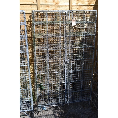 2 - Galvanised 40 Bird Wire Mesh Pigeon Coop