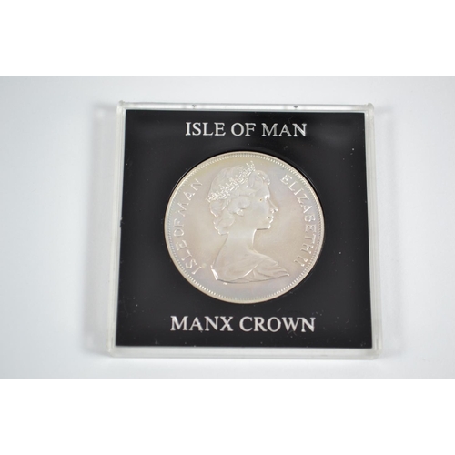 422 - 1975 Isle of Man silver crown