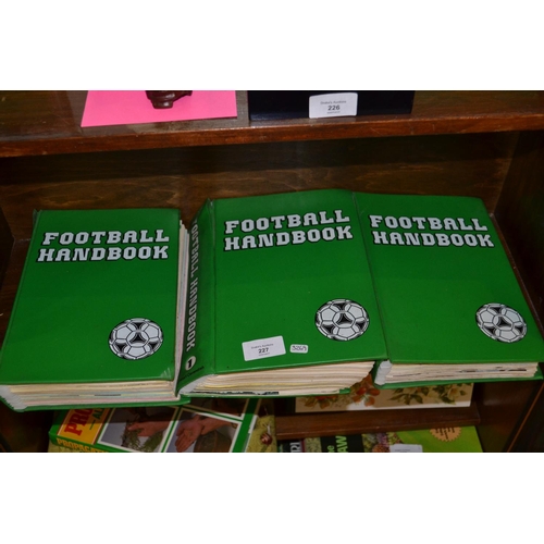 227 - 3 1970's Football handbooks