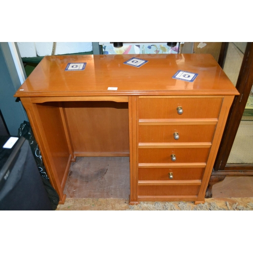 237 - Small modern desk with 4 drawers