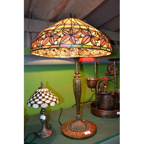 263 - Large Tiffany style lamp