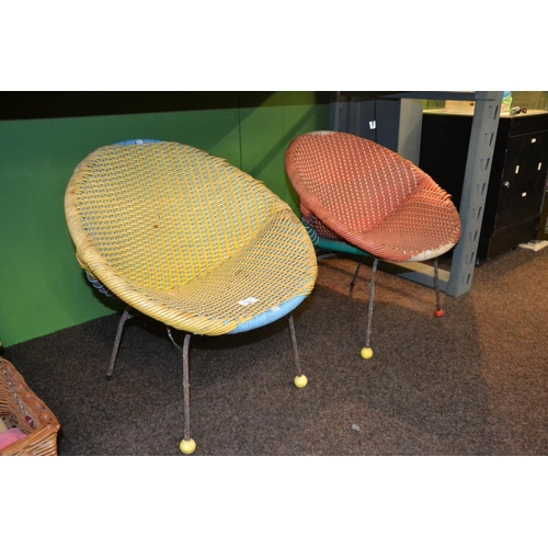 283 - Pair of 1970s style childrens chairs