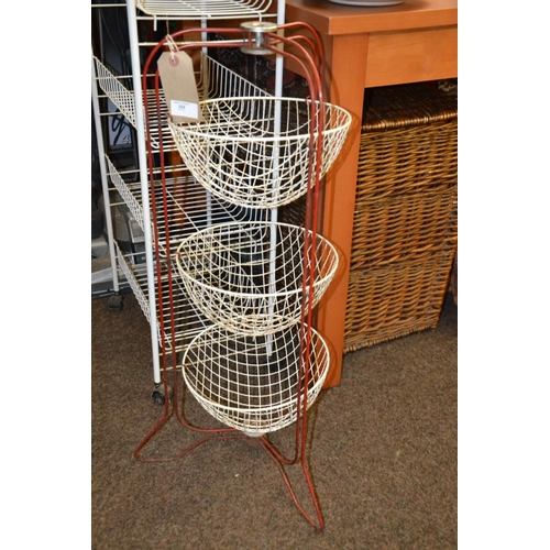 324 - Vintage Happy Maid 3 tier veg rack