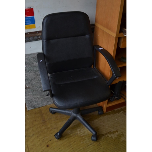 16 - Leather effect office chair