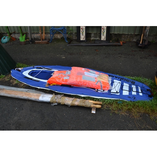 113 - Inflatable Sea Kayak and 2 Life Jackets