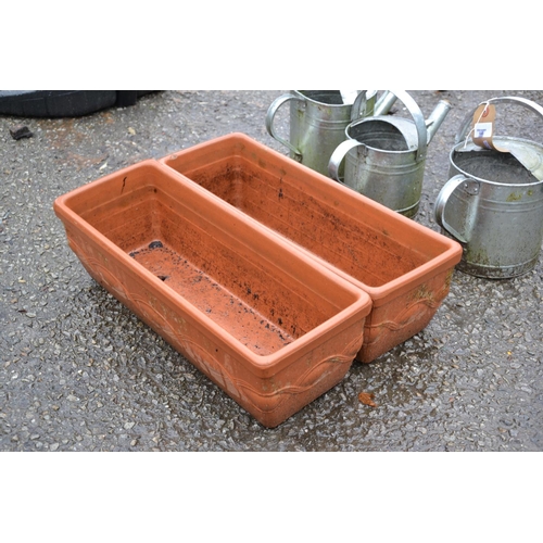 146 - Pair of Terracotta Trough Planters