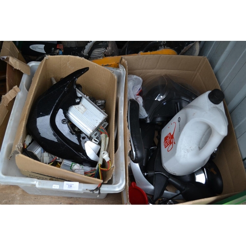 110 - 2 boxes of moped parts