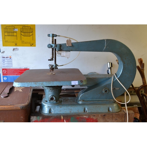 17 - Gryphon  scroll saw (full working order) with spare blades, circa 1930's. Model No JS20, serial no 1... 