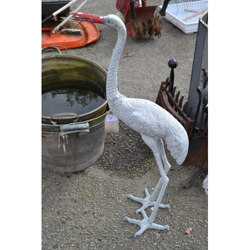 175 - Cast aluminium heron