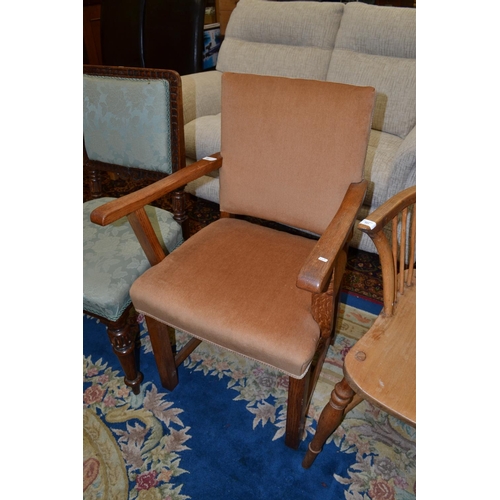 880 - Oak framed chair