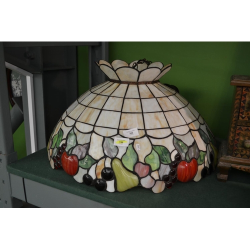 306 - Lrg Tiffany style ceiling shade. d60cm approx.