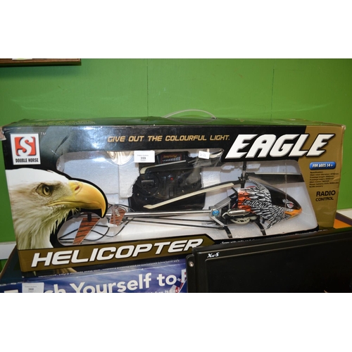 359 - Radio controlled eagle helicopter, untested