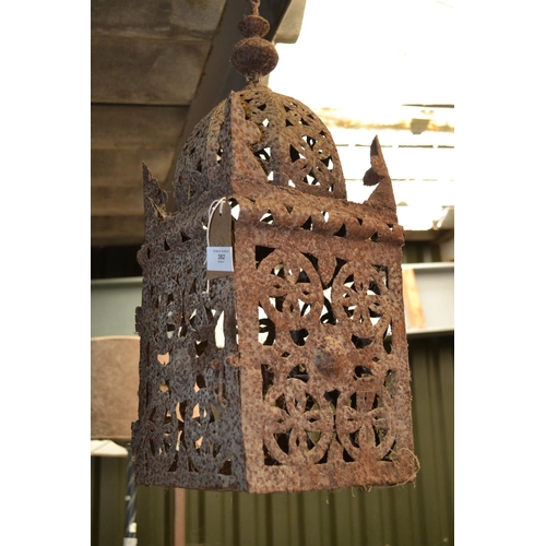 382 - Moroccan style, large candle lantern