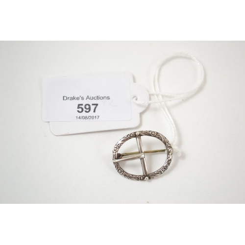 597 - Charles Horner buckle badge