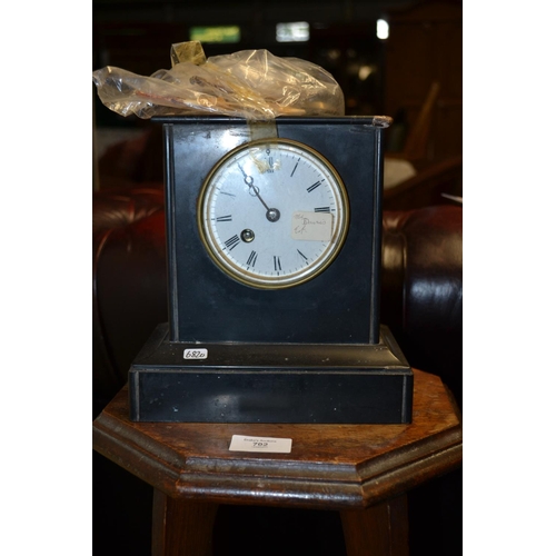 703 - Slate mantle clock