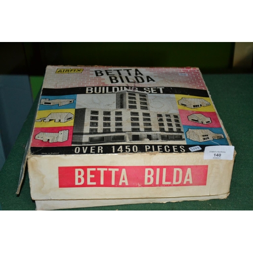 140 - Vintage Airfix Betta Bilda building blocks in box