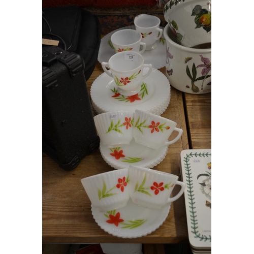 315 - Hand painted tea & sandwich set