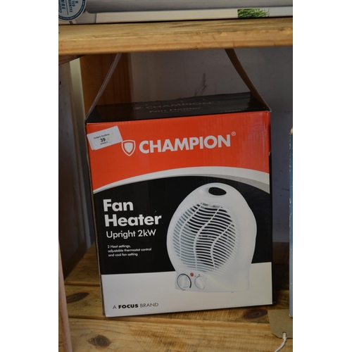 39 - Champion Fanheater, 2Kw.