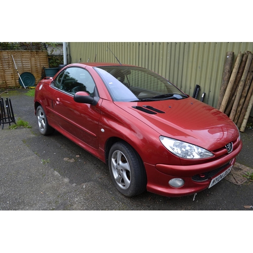 93 - Peugeot 206 1600 Allure Coupe. Petrol, 2004, 91,000 miles, manual, M.O.T June 2018, leather interior... 