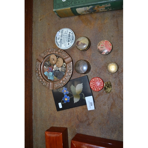 695 - Collection of interesting Badges and Boxes inc. Silver ARP Badge