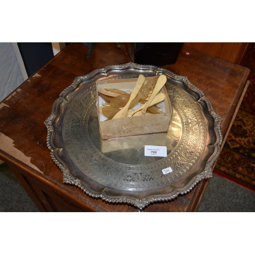 700 - Victorian Sheffield Plate Drinks Tray