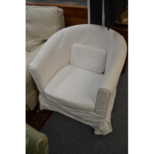 703 - Contemporary Tub Chair With Removable washable covers.