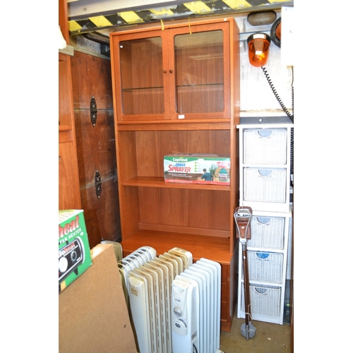 33 - G Plan display unit with glazed doors & 3 drawers