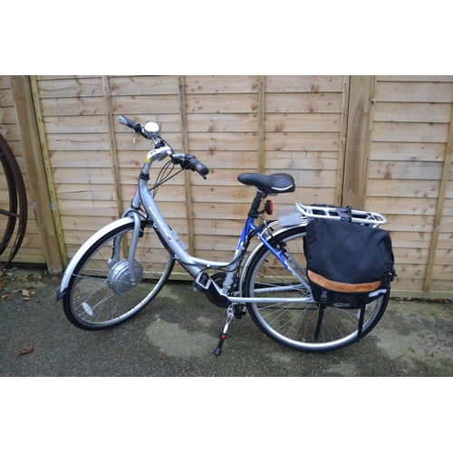 8 - Powabyke electric ladies bike. Battery 1 year old, with paperwork. Inc. pannier bags. All in good ru... 