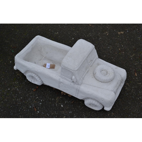 122 - Land rover style concrete garden planter