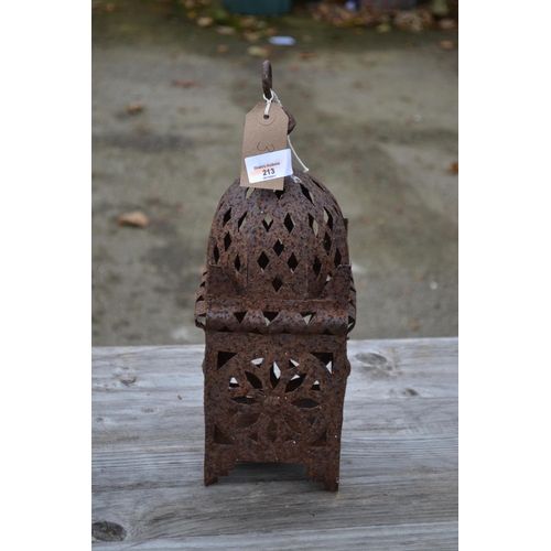 161 - Rustic Moroccan style lantern