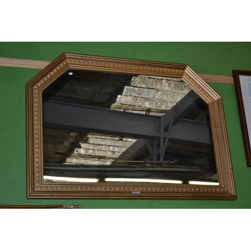 174 - Gilt wooden framed mirror. 104 cm wide