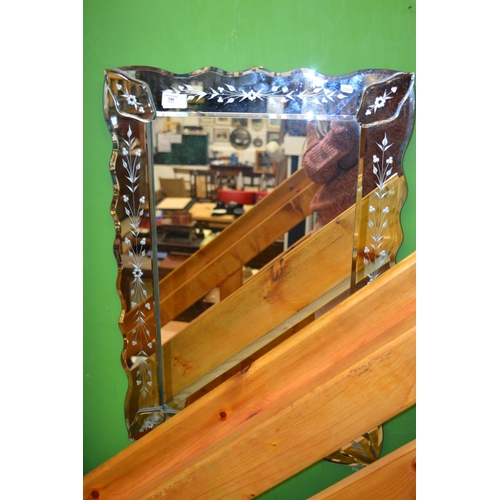 184 - Venetian mirror. H72cm