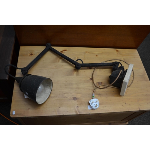 242 - Industrial wall mounted angle lamp