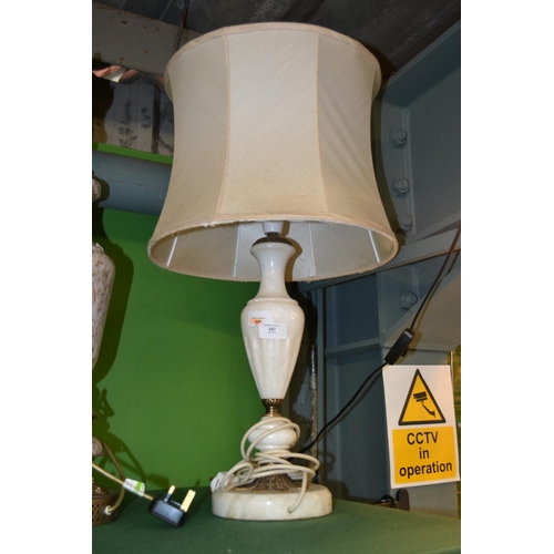 247 - Marble table lamp (with EU plug)