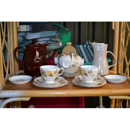 286 - Ceramics inc. Denby, Poole , Royal Worcester and Roy Vale Tea cups and Saucers + others