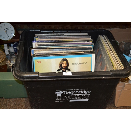 323 - Box of vinyl inc. AC/DC & Eric Clapton