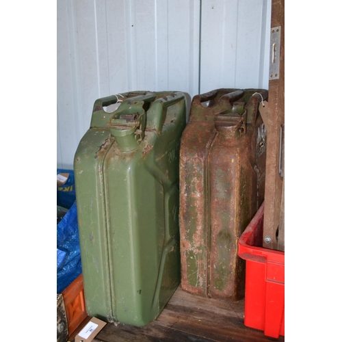 79 - Pair of green jerry cans