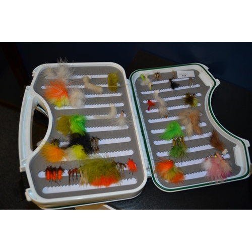 544 - Fly Case and Fishing Fly And Lure Contents