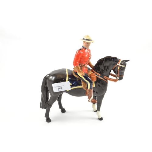 549 - Beswick Royal Canadian Mounted Police/Horse