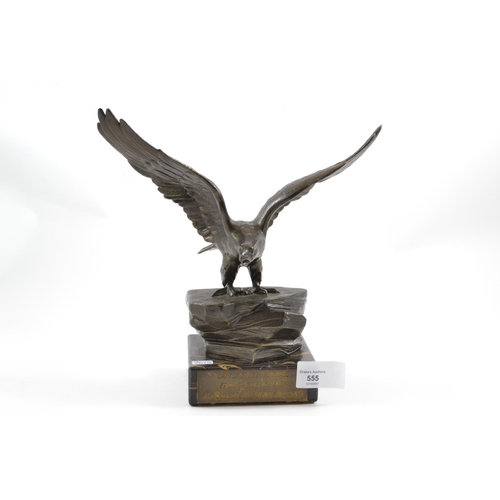 555 - Bronzed Eagle Presentation Momento