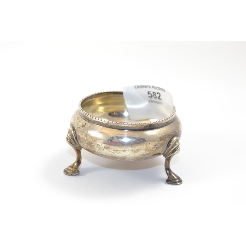 582 - Silver HM London Salt weight 34g