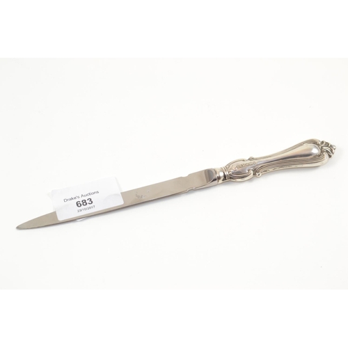 683 - Silver Handled Letter Opener