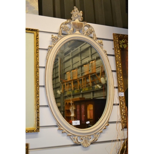 718 - Syroco USA Designer, Garland Oval mirror